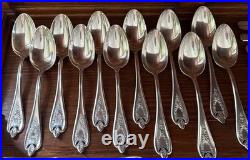 1847 Rogers Bros Old Colony Silverplate/59 Piece Set 12 X 4 Piece Place Setting+