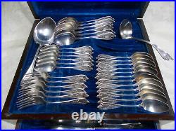 1847 Rogers Bros. Old Colony Silverplate Silverware withFabulous Box-58 Pieces