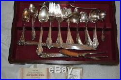 1847 Rogers Bros REMEMBRANCE Flatware Set with Chest 72 Pieces