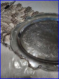 1847 Rogers Bros Reflection Silverplate Butler Tray 928 24X15