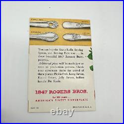 1847 Rogers Bros Remembrance 66 Pc Silverware, Original Receipts, S+P Shakers