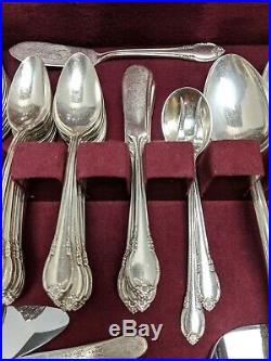 1847 Rogers Bros Remembrance Set 96 Pieces Of Silverplated Silverware 1948