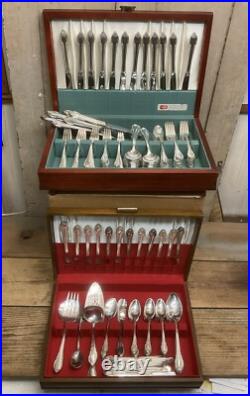 1847 Rogers Bros Remembrance Silver Plate Flatware Service 209 Pcs see desc