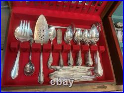 1847 Rogers Bros Remembrance Silver Plate Flatware Service 209 Pcs see desc
