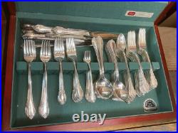 1847 Rogers Bros Remembrance Silver Plate Flatware Service 209 Pcs see desc