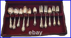 1847 Rogers Bros Remembrance Vintage Silverware 72 Piece Set With Case