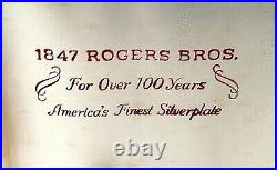 1847 Rogers Bros Remembrance Vintage Silverware 72 Piece Set With Case