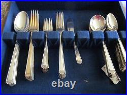 1847 Rogers Bros Silver Plate Anniversary Silverware For 12 53 PCS