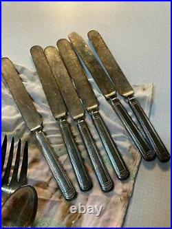 1847 Rogers Bros Silver Plate Anniversary Silverware For 6