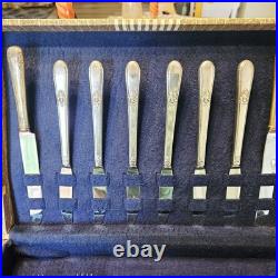 1847 Rogers Bros Silver Plate, Cambridge, International Flatware Case Mixed Lot