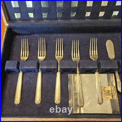 1847 Rogers Bros Silver Plate, Cambridge, International Flatware Case Mixed Lot