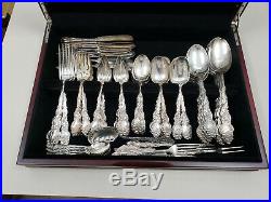 1847 Rogers Bros Silver Plate Columbia Pattern 103 Pieces