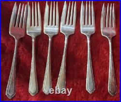 1847 Rogers Bros Silver Plate DAFFODIL & Misc Flatware Set in Box 90pcs