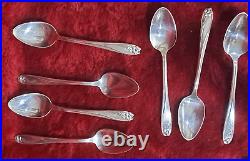 1847 Rogers Bros Silver Plate DAFFODIL & Misc Flatware Set in Box 90pcs