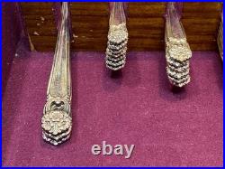 1847 Rogers Bros Silver Plate ETERNALLY YOURS Silverware Set 82 Pieces w Case