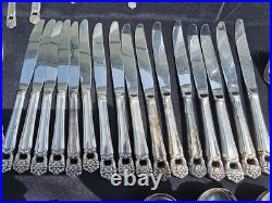 1847 Rogers Bros Silver Plate Eternally Yours 92 Pc Flatware Silverware 1847 Rogers Bros Silver Plate Eternally Yours 92 Pc Flatware Silverware