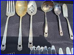 1847 Rogers Bros Silver Plate Eternally Yours 92 Pc Flatware Silverware 1847 Rogers Bros Silver Plate Eternally Yours 92 Pc Flatware Silverware