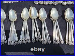 1847 Rogers Bros Silver Plate Eternally Yours 92 Pc Flatware Silverware 1847 Rogers Bros Silver Plate Eternally Yours 92 Pc Flatware Silverware