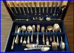 1847 Rogers Bros Silver Plate Flatware 1937-1973 First Love 12 Settings 87 pcs
