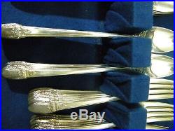1847 Rogers Bros Silver Plate Flatware 1937-1973 First Love 12 pl Setting 92 pcs