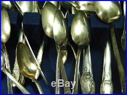 1847 Rogers Bros Silver Plate Flatware 1937-1973 First Love 12 pl Setting 92 pcs