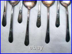 1847 Rogers Bros Silver Plate Flatware Adoration 50 pcs Silverplate