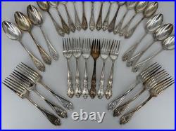 1847 Rogers Bros Silver Plate Old Colony Pattern & Heritage Pattern Flatware 42