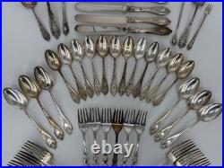 1847 Rogers Bros Silver Plate Old Colony Pattern & Heritage Pattern Flatware 42