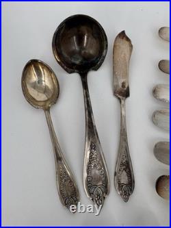 1847 Rogers Bros Silver Plate Old Colony Pattern & Heritage Pattern Flatware 42
