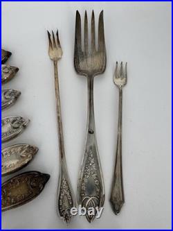 1847 Rogers Bros Silver Plate Old Colony Pattern & Heritage Pattern Flatware 42