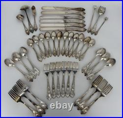 1847 Rogers Bros Silver Plate Old Colony Pattern & Heritage Pattern Flatware 42