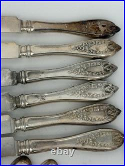 1847 Rogers Bros Silver Plate Old Colony Pattern & Heritage Pattern Flatware 42