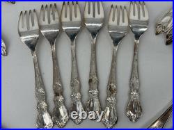 1847 Rogers Bros Silver Plate Old Colony Pattern & Heritage Pattern Flatware 42