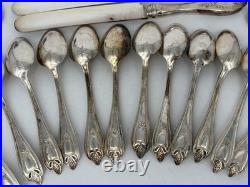 1847 Rogers Bros Silver Plate Old Colony Pattern & Heritage Pattern Flatware 42