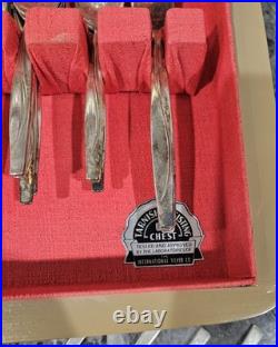 1847 Rogers Bros Silverplate 48 Pc Wood Box + 50 Misc Silverplate Pieces (98pcs)