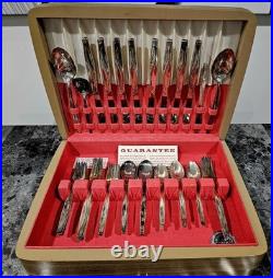 1847 Rogers Bros Silverplate 48 Pc Wood Box + 50 Misc Silverplate Pieces (98pcs)