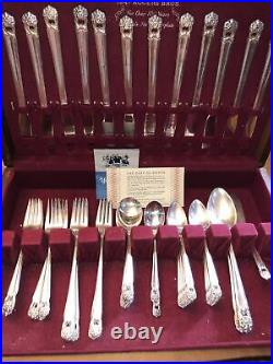 1847 Rogers Bros Silverplate Flatware 59 Pc Set Eternally Yours 8 Place Setting
