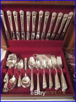 1847 Rogers Bros Silverplate Flatware ETERNALLY YOURS 100 pc set for 12 +serving