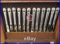 1847 Rogers Bros Silverplate Flatware ETERNALLY YOURS 101 pc set for 12 +serving