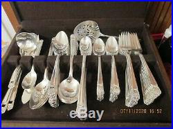 1847 Rogers Bros Silverplate Flatware ETERNALLY YOURS 101 pc set for 12 +serving