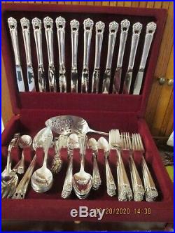 1847 Rogers Bros Silverplate Flatware ETERNALLY YOURS 104 pc set for 12 +serving