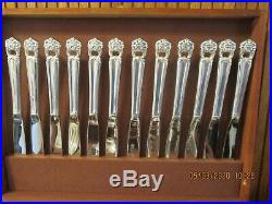 1847 Rogers Bros Silverplate Flatware ETERNALLY YOURS 107 pc set for 12 +serving