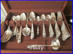 1847 Rogers Bros Silverplate Flatware ETERNALLY YOURS 107 pc set for 12 +serving
