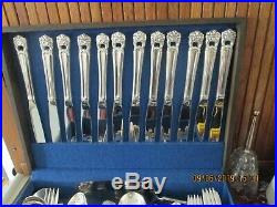 1847 Rogers Bros Silverplate Flatware ETERNALLY YOURS 108 pc set for 12 +serving