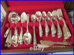 1847 Rogers Bros Silverplate Flatware ETERNALLY YOURS 111 pc set for 12 +serving