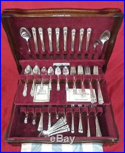 1847 Rogers Bros Silverplate Flatware ETERNALLY YOURS 97 pc Set For 8 + Serving