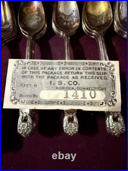 1847 Rogers Bros Silverplate Flatware Set 52 Pc Service for 8 w Chest Vintage IS