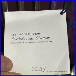 1847 Rogers Bros Silverplate Flatware Set Eternally Yours 7O Pieces With Box