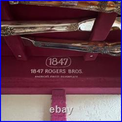 1847 Rogers Bros Silverplate Flatware Set with Storage Box