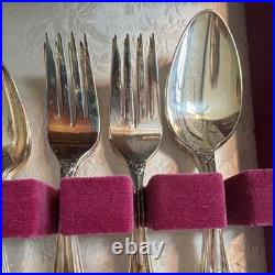 1847 Rogers Bros Silverplate Flatware Set with Storage Box